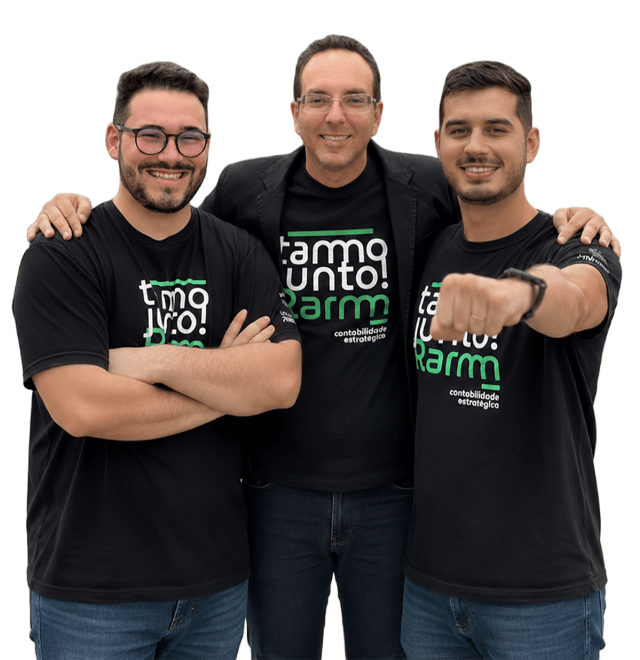 Gabriel Luz, Mauro Proença e André Stadler, sócios da Rarm